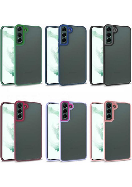 Samsung Galaxy S22 Plus Kılıf Case, Kamera Lens Korumalı Elektroplatin Kaplama Sert Pc Koruyucu Colourful Platinum Serisi