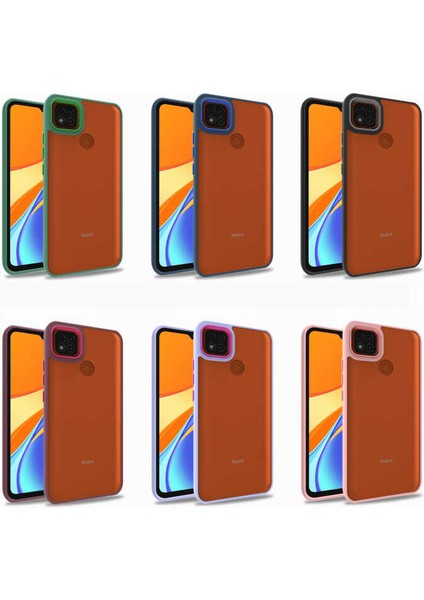 Xiaomi Redmi 9c Kılıf Case, Kamera Lens Korumalı Elektroplatin Kaplama Sert Pc Koruyucu Colourful Platinum Serisi
