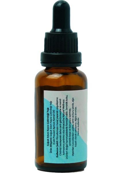 Soğuk Sıkım Kayısı Çekirdeği Yağı 30ML