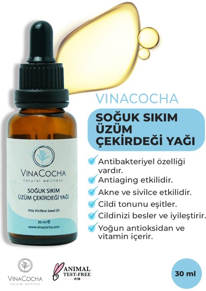 Soğuk Sıkım Üzüm Çekirdeği Yağı