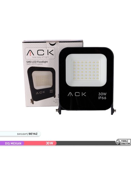 Smd LED Projektör 6500K Beyaz Işık 30W indirimleri