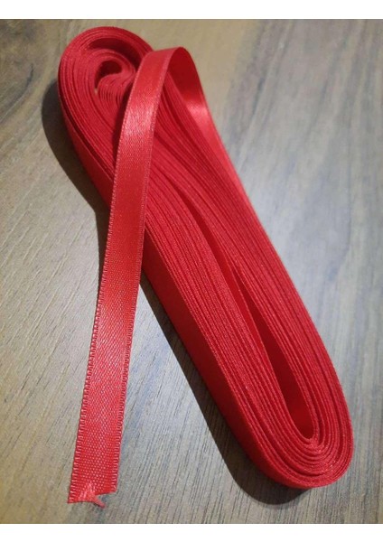 1 cm Saten Kurdele 1 Paket 10 Metre