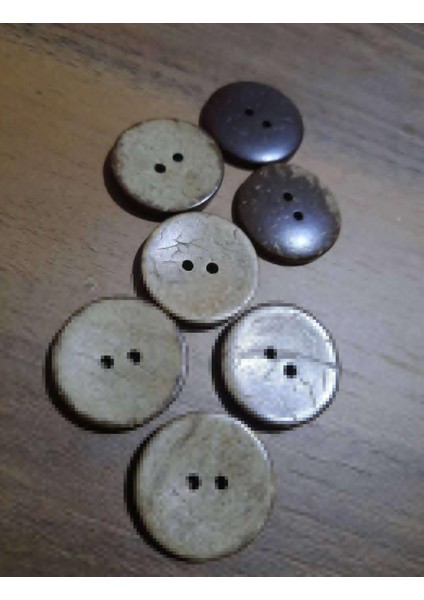 düğme doğal kokonat İmren düğme 2,5 cm 1 paket 10 adet