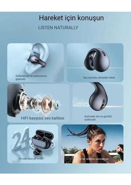 Cute Queen Bone Conduction Bluetooth Headset (Yurt Dışından)