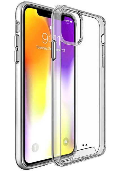 Apple iPhone 11 Kılıf Koruyucu Clear Guard Serisi Gard Kapak Şeffaf