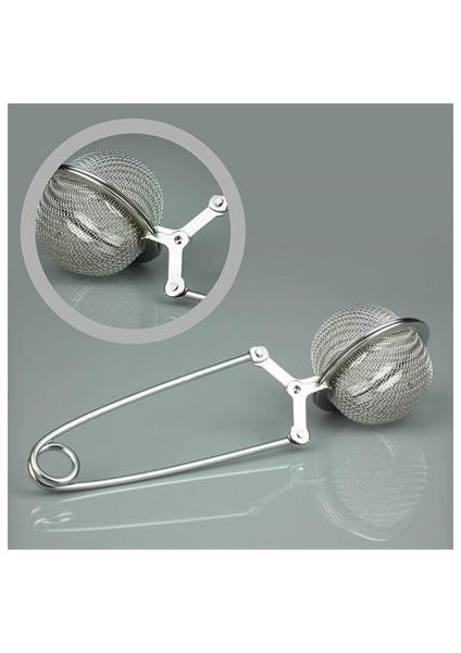 Paslanmaz Metal Pratik Kolay Bitki Çayı Demleme Süzgeci Aparatı