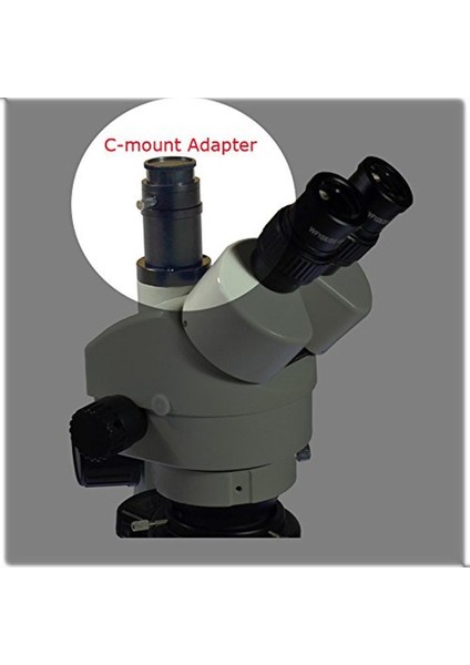 Trinoküler Stereo Mikroskop Kamerası Için 1x Ccd C-Mount Adaptörü 1/1 Ctv 28MM (Yurt Dışından)