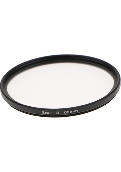 8 Puan Döndürülmüş Yıldız Işık Çapraz Ekran Özel Efekt Lens Filtresi 62MM (Yurt Dışından)
