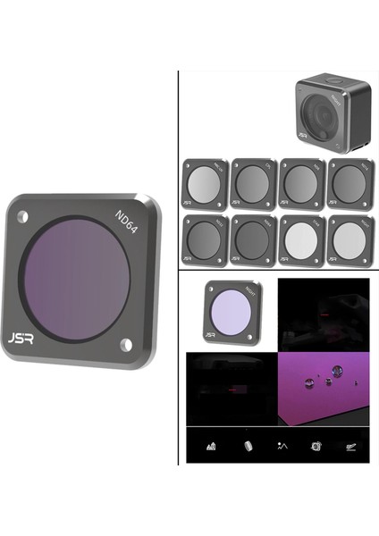 Uv Koruma Filtresi Optik Cam Çok Katmanlı Kaplama 44MM Djı Action 2 ND64 Için (Yurt Dışından)
