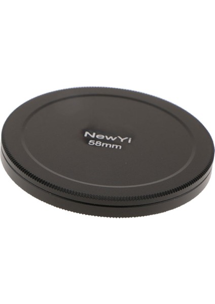 58MM Kamera Lens Filtre Depolama Cap Kılıf Metal Koruma Kutusu Kapak Siyah (Yurt Dışından)