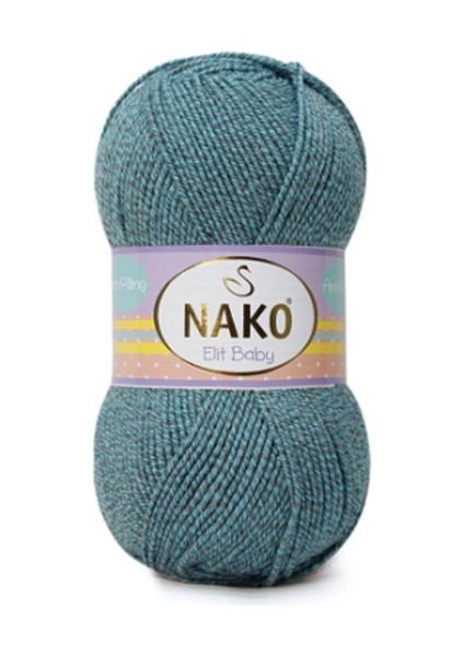 Elit Baby Tüylenmeyen Bebek Ipi Anti Pilling 5 Adet 21355 Gri Azur Muline