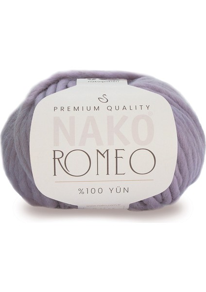 Romeo Yün İplik %100 Yün Kalitesi 100 Gram Mor Renkli El İşi Malzemesi