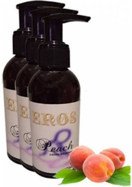 Hologramlı Peach Aromaterapi Massage Oil Şeftali Kokulu Masaj Yağı 3 Adet