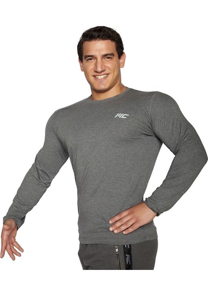 Basic Uzun Kollu T-Shirt Gri fiyatları