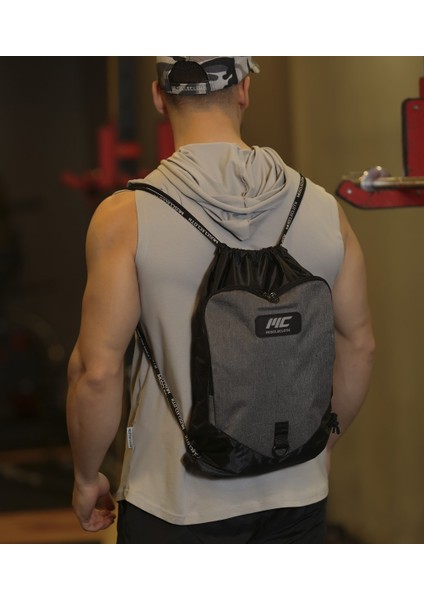 Musclecoth Sackpack Spor Çanta Siyah/gri