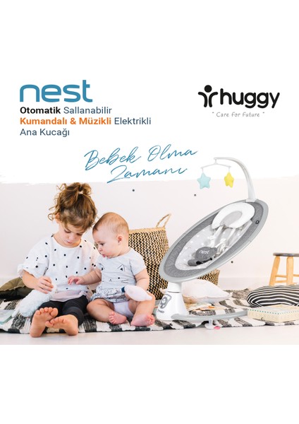 Nest Otomatik Sallanabilir Kumandalı Müzikli Anakucağı