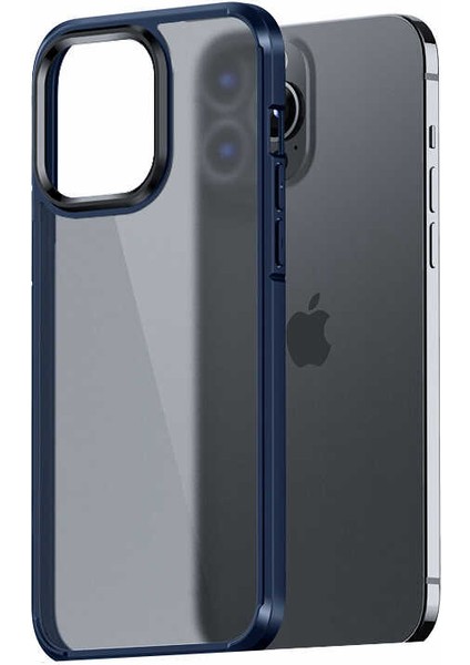 iPhone 12 Pro Max Uyumlu Kılıf Mat Parmak Izi Yapmayan Transparan Wlons H-Bom Kapak