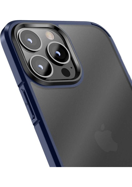iPhone 12 Pro Max Uyumlu Kılıf Mat Parmak Izi Yapmayan Transparan Wlons H-Bom Kapak
