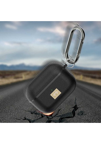 Airpods Pro Uyumlu Kılıf Deri Görünümlü Wlons Askılı Koruma Kılıfı indirimleri