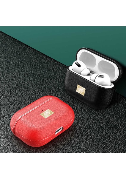Airpods Pro Uyumlu Kılıf Deri Görünümlü Wlons Askılı Koruma Kılıfı fiyatları