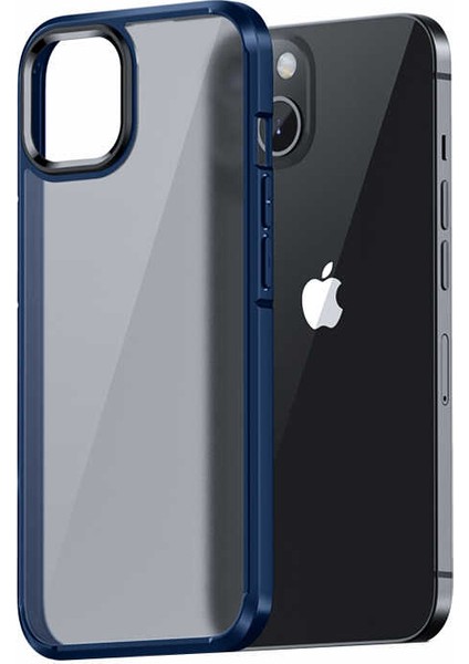 iPhone 13 Uyumlu Kılıf Mat Parmak Izi Yapmayan Transparan Wlons H-Bom Kapak