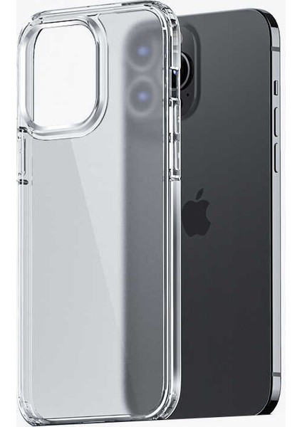 iPhone 12 Pro Max Uyumlu Kılıf Mat Parmak Izi Yapmayan Transparan Wlons H-Bom Kapak