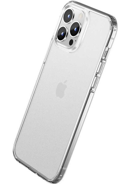 iPhone 12 Pro Max Uyumlu Kılıf Mat Parmak Izi Yapmayan Transparan Wlons H-Bom Kapak