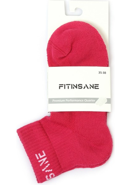Premium Performance quarter Unisex Spor çorap pembe