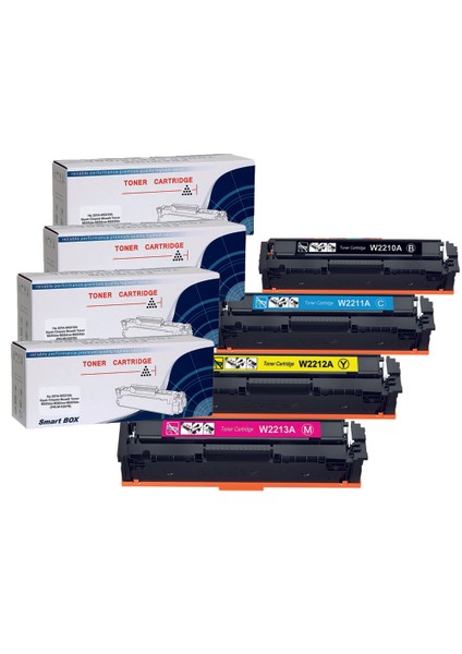Tonergrup 207A-W2210-M283-M255 Chipsiz 4 Rebk Set Muadil Toner 1350 Baskı