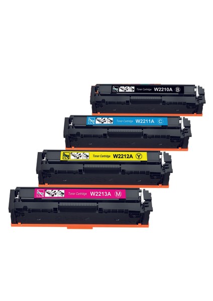 Tonergrup 207A-W2210-M283-M255 Chipsiz 4 Rebk Set Muadil Toner 1350 Baskı fiyatları
