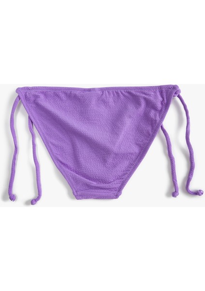 Basic Bikini Altı Dokulu Yanları Bağlama Detaylı