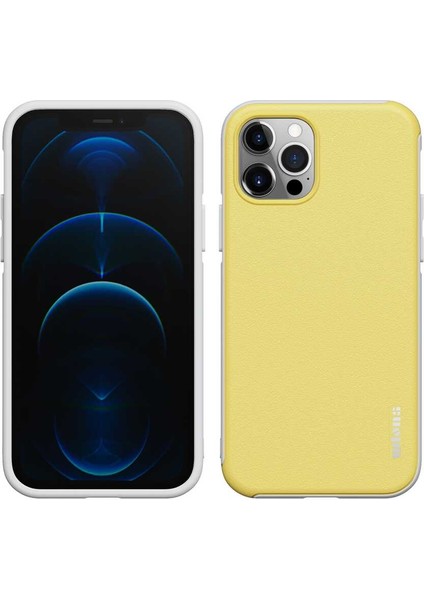 iPhone 12 Pro Uyumlu Kılıf Mat Arka Yüzey Stil Sert Wlons Hill Kapak