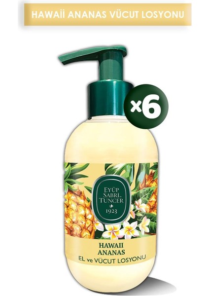 Hawaii Ananas El ve Vücut Losyonu 280 ml x 6