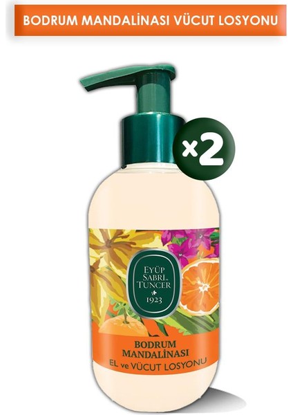 Bodrum Mandalinası El ve Vücut Losyonu 280 ml x 2