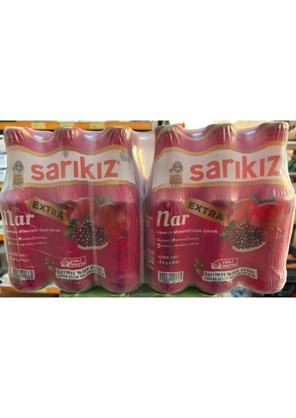 Nar Aromalı Mineralli Gazlı İçecek 200 ml x 24 Adet