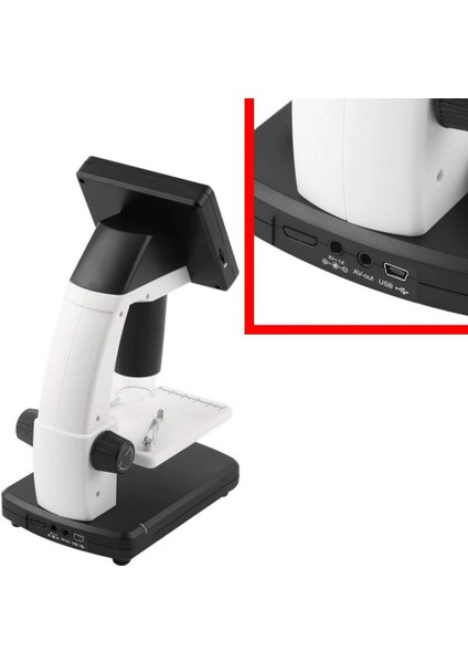 Soif 5mp 500X Dijital LCD Ekranlı Stereo Mikroskop Sd Kart + Şarj Pili