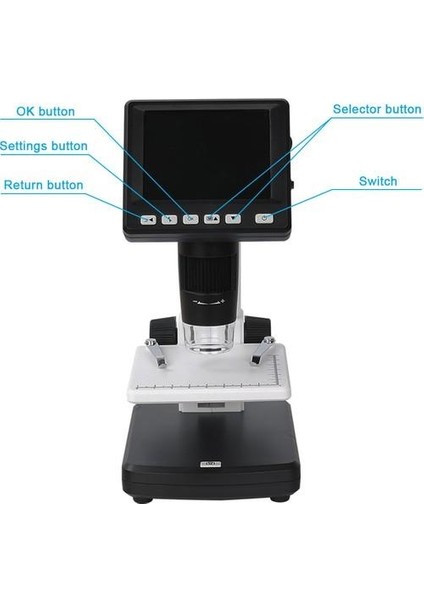 Soif 5mp 500X Dijital LCD Ekranlı Stereo Mikroskop Sd Kart + Şarj Pili