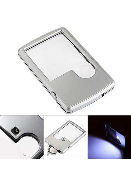 Büyüteç 3x - 6x Ledli Kart Tipi Çok Amaçlı El Büyüteçi fırsatları