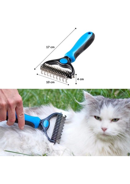 Plastik Saplı Metal Kedi Köpek Bakım Kıtık Tüy Topak Açıcı Tarak fırsatları