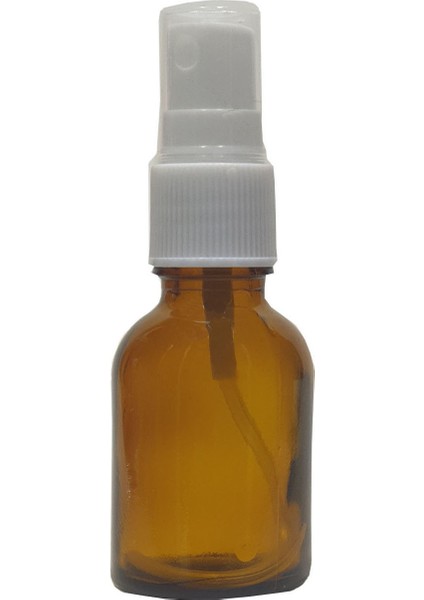 Boş Cam Şişe 30 ml Amber Renk + Valf 3 Adet Takım