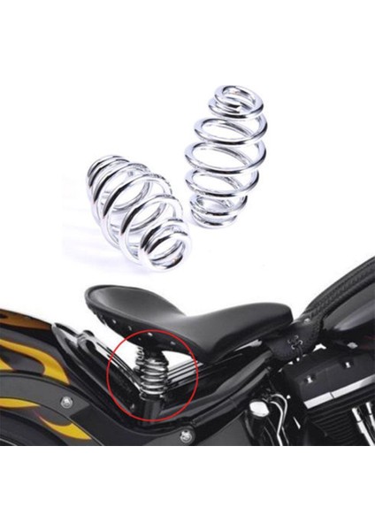 2x Motosiklet Ped Eyer Koltuk Yayları Braket Yuvarlak Burun Siyah (Yurt Dışından) fiyatları