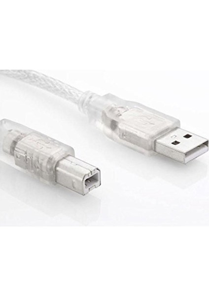 SL-U2015 Usb2.0 1.5m Şeffaf Yazıcı Kablo