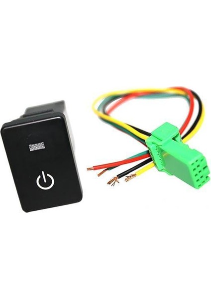 2x Push Switch Toyota Sequoia Highlander 2008 Up Için Beyaz LED Güç Sembolü (Yurt Dışından)