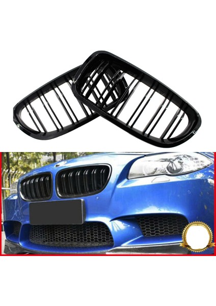 Parlak Siyah Ön Böbrek Izgara Izgara Bmw F10 F18 2010-2015 Için Izgara (Yurt Dışından) modelleri