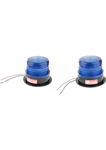 2x LED 12 V Acil Uyarı Yanıp Sönen Flaş Strobe Beacon Işık Araç Için (Yurt Dışından)