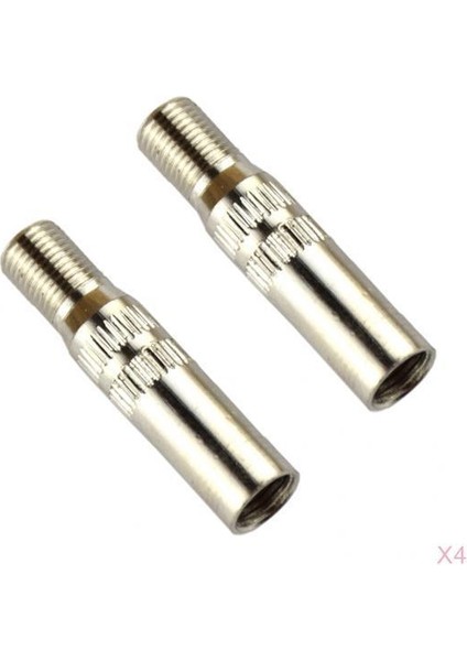 8 Parça Araba Araç Bakır Vana Uzatma Adaptörü 39MM Metal Düz (Yurt Dışından)