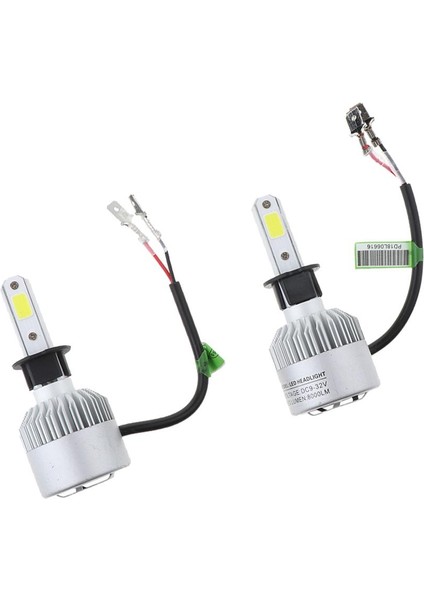 1 Çift Araba LED Far Lambası Kiti 36W 8000LM Kafa Ampul 6500K H3 (Yurt Dışından)