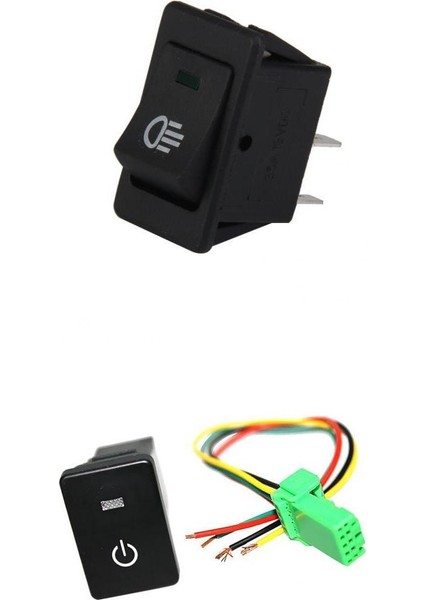 Araba Anahtarı LED Işık Dashboard Toyota Için 12 V 35A + Push Button Anahtarı (Yurt Dışından)