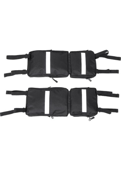 2 Paket Siyah Dörtlü Atv 4 Tekerlekli Kargo Depolama Av Çantaları (Yurt Dışından)
