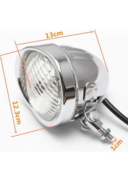 Alüminyum Vizör Motosiklet Retro Far 4 Inç Kafa Işığı DC12V (Yurt Dışından) fiyatları